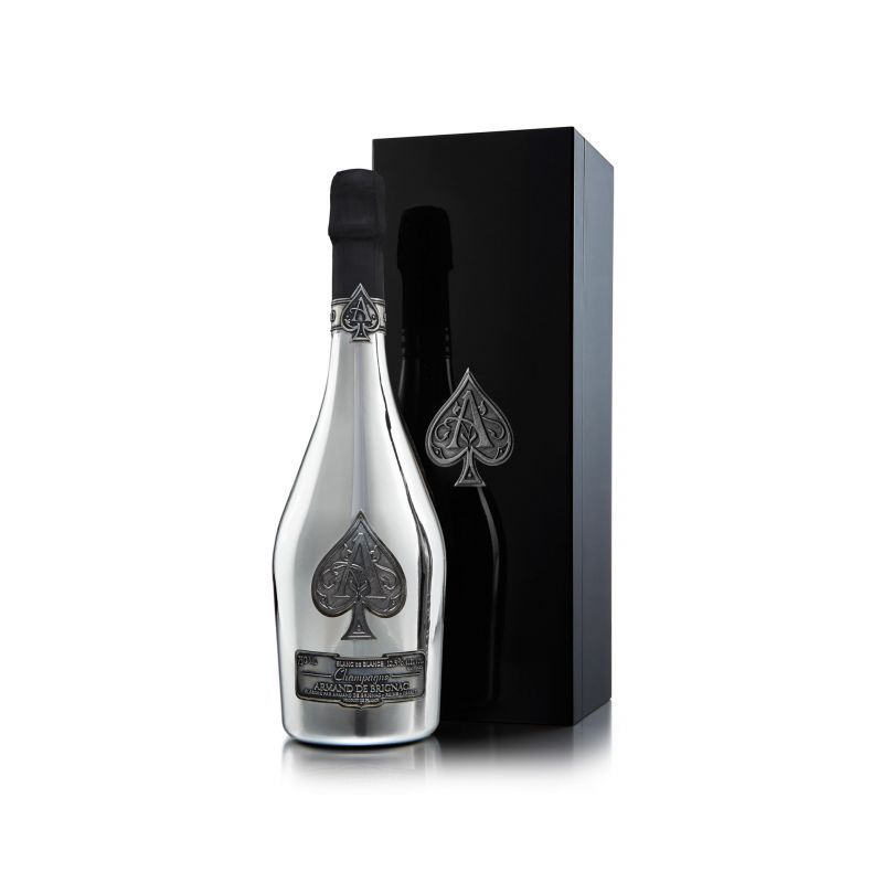 Armand de Brignac Ace of Spades Champagne Blanc de Blanc 750mL Gift Box Set 黑桃A銀色法國香檳禮盒裝 