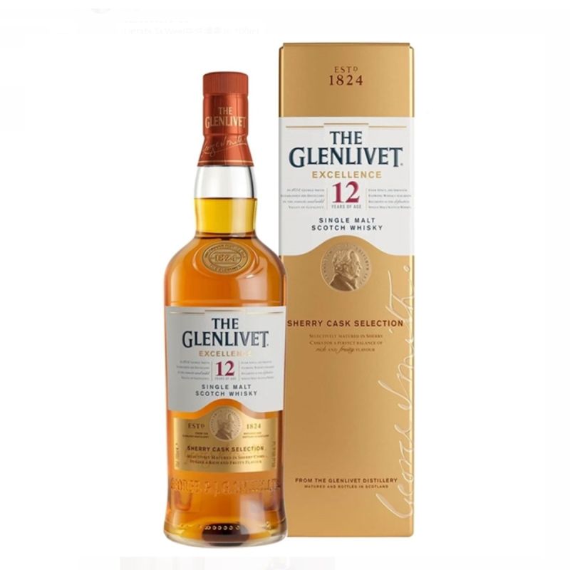The Glenlivet 12 Year Old Excellence Single Malt Whisky 700ml 格蘭利威12年特別版單一純麥威士忌