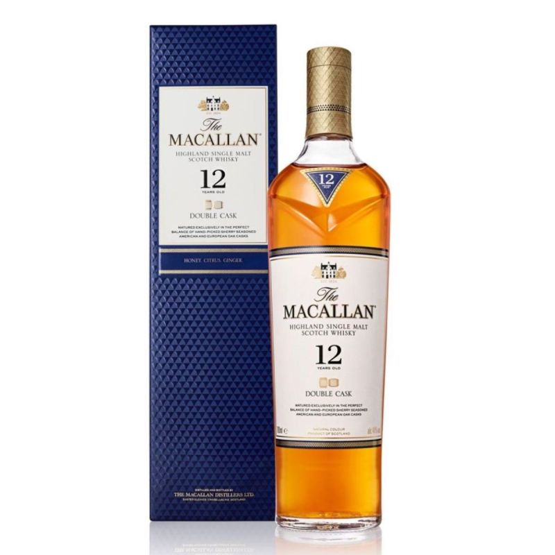 The Macallan 12 Years Old Highland Single Malt Scotch Whisky Double Cask 40% 700ml 麥卡倫12年雙桶威士忌