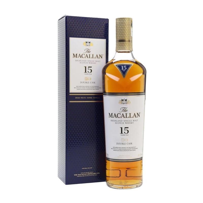 The Macallan 15 Years Old Highland Single Malt Scotch Whisky Double Oak Cask 700ml  麥卡倫15年雙桶威士忌