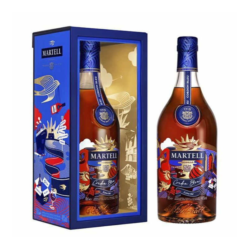 MARTELL CORDON BLEU COGNAC 2022 700 mL GIFT BOX  馬爹利 藍帶干邑 2022限量版 禮盒裝 700ML