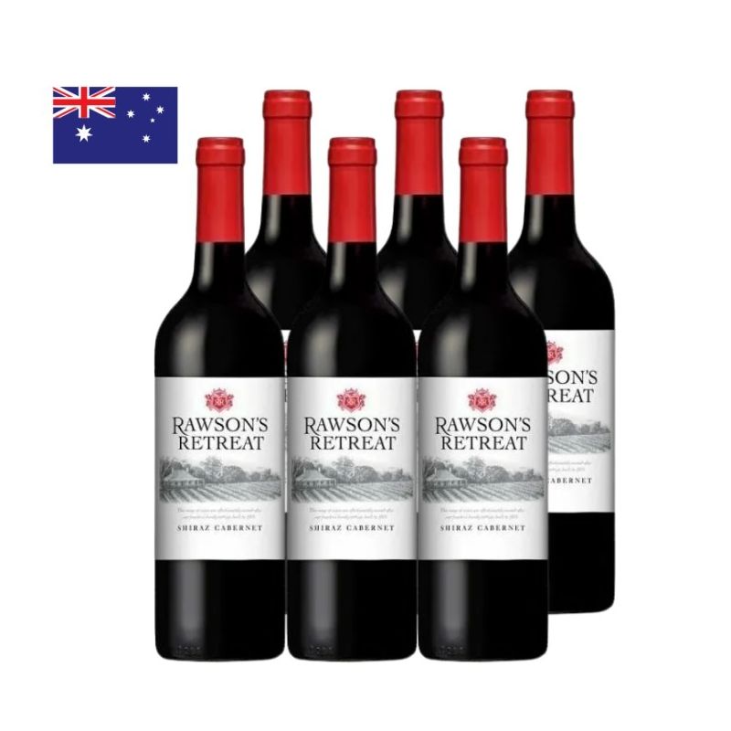 Penfolds Rawson's Retreat Shiraz Cabernet 2024 Cork 750ml 澳洲奔富洛神山莊設拉子赤霞珠紅酒木塞 (6支) 2024 750ml