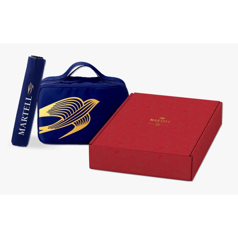 Martell X.O. Cognac 700ml  [GIFT limited time only] Martell Travel Pouch+Parasol 馬爹利X.O.干邑 700ml [限定期間贈品]旅行收納袋連太陽傘
